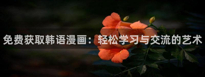 虫虫漫画在线阅读免费漫画入口：免费获取韩语漫画：轻松学习与交流的艺术